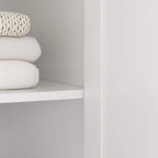 Wardrobe Armoire Shelves Hanging Rod Doors Closet Storage Cabinet