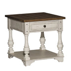 Antique White 3-Piece Table Set - 1 Round Cocktail & 2 End Tables
