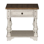 Antique White 3-Piece Table Set - 1 Round Cocktail & 2 End Tables