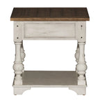 Antique White 3-Piece Table Set - 1 Round Cocktail & 2 End Tables