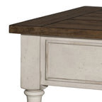 Antique White 3-Piece Table Set - 1 Round Cocktail & 2 End Tables