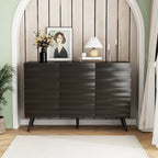 Sleek Black Buffet Cabinet Home Decor Console Table Side Table Wood