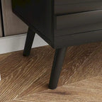 Sleek Black Buffet Cabinet Home Decor Console Table Side Table Wood