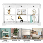 Console Table with Ample Storage for Entryway Living Room