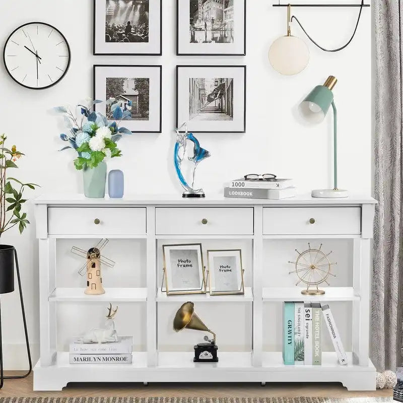 Console Table with Ample Storage for Entryway Living Room
