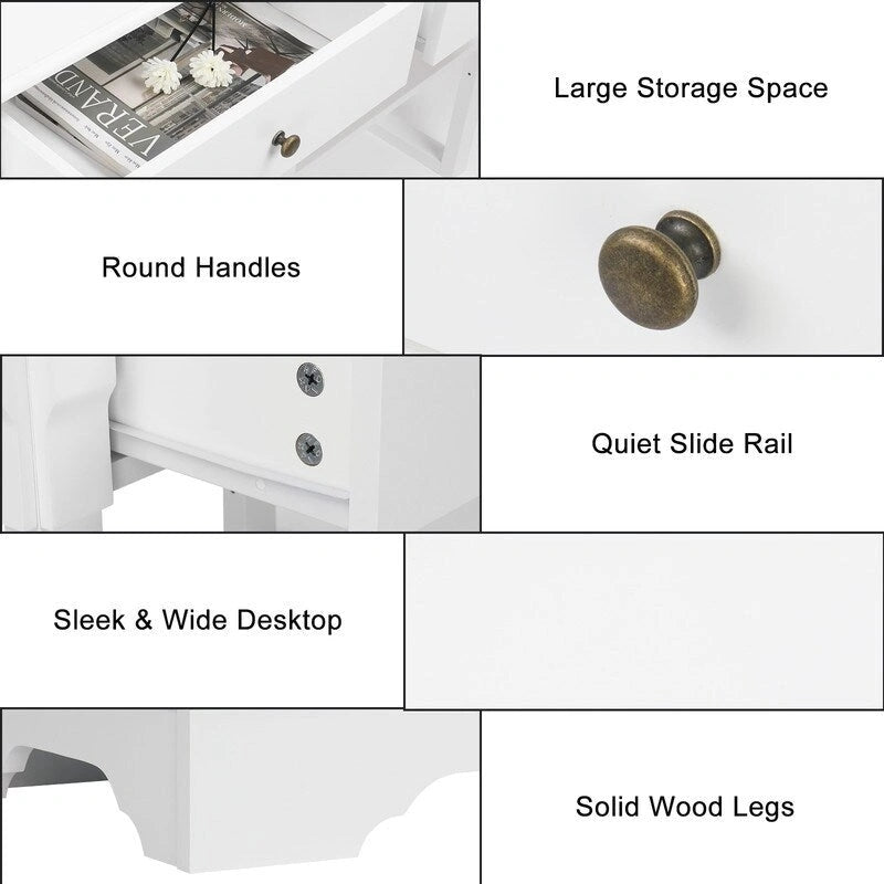 Console Table with Ample Storage for Entryway Living Room