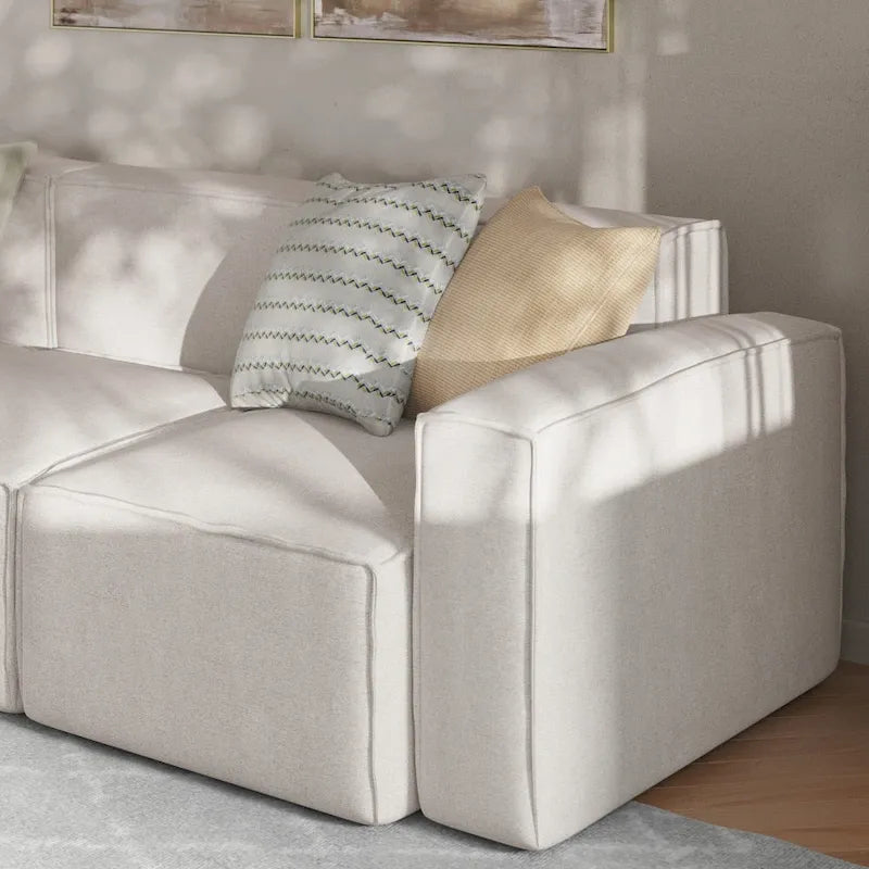 Contemporary Modular Sectional Sofa Right Side Chair with Armrest