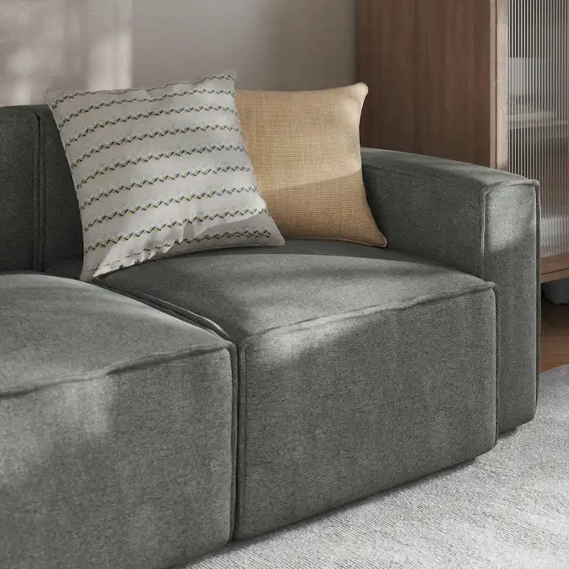 Contemporary Modular Sectional Sofa Right Side Chair with Armrest