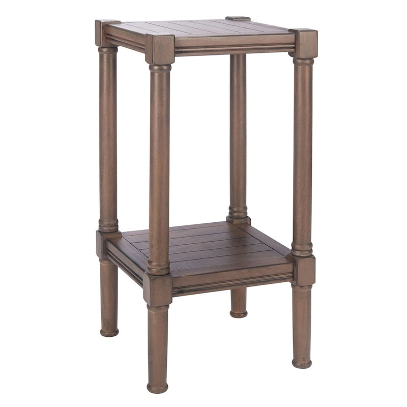 Square Accent Table - Pine Wood - 13.8"W x 13.8"D x 28.3"H