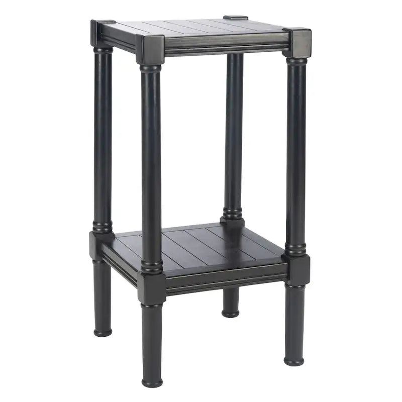 Square Accent Table - Pine Wood - 13.8"W x 13.8"D x 28.3"H