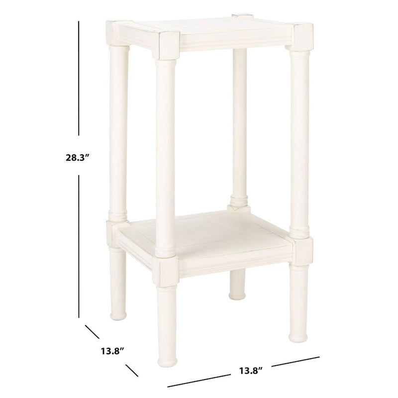 Square Accent Table - Pine Wood - 13.8"W x 13.8"D x 28.3"H
