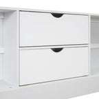 Queen Size Platform Bed with Storage Headboard