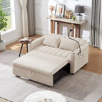 55.9  Convertible Sofa Bed Loveseat Sofa With Three Usb Ports