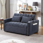 55.9  Convertible Sofa Bed Loveseat Sofa With Three Usb Ports