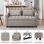 55.9  Convertible Sofa Bed Loveseat Sofa With Three Usb Ports