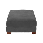 Set of 2 Upholstered Velvet Corduroy Ottoman