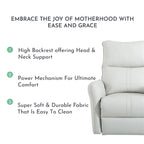 270° Power Swivel Rocker Recliner with USB Charging