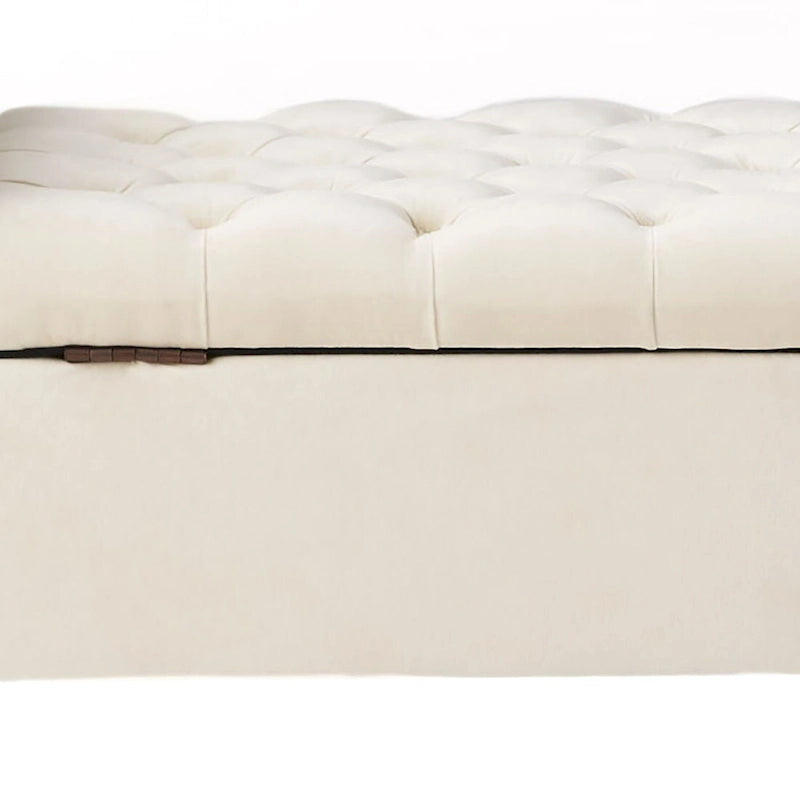 Modern Stylish Upholstered Storage Bench with Flip Top