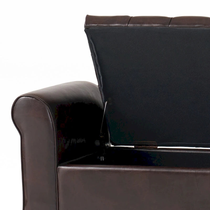 Modern Stylish Upholstered Storage Bench with Flip Top