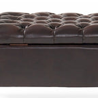 Modern Stylish Upholstered Storage Bench with Flip Top