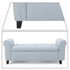 Modern Stylish Upholstered Storage Bench with Flip Top