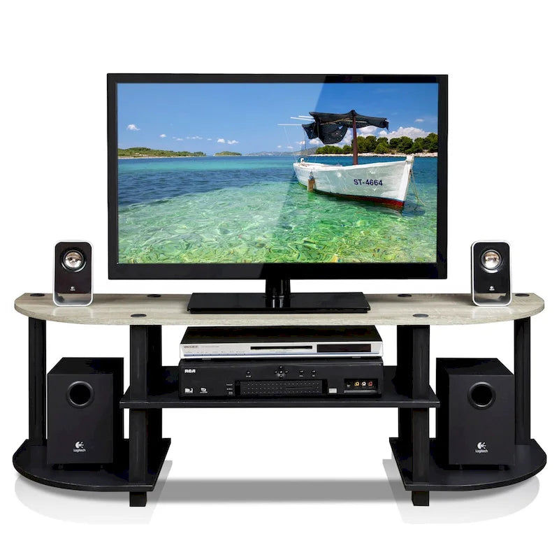 Wide TV Stand for 32-42 Inch TVs - Black/Grey/Espresso
