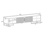 65+ Inch Modern TV Stand with Storage for Living Room