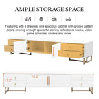 65+ Inch Modern TV Stand with Storage for Living Room