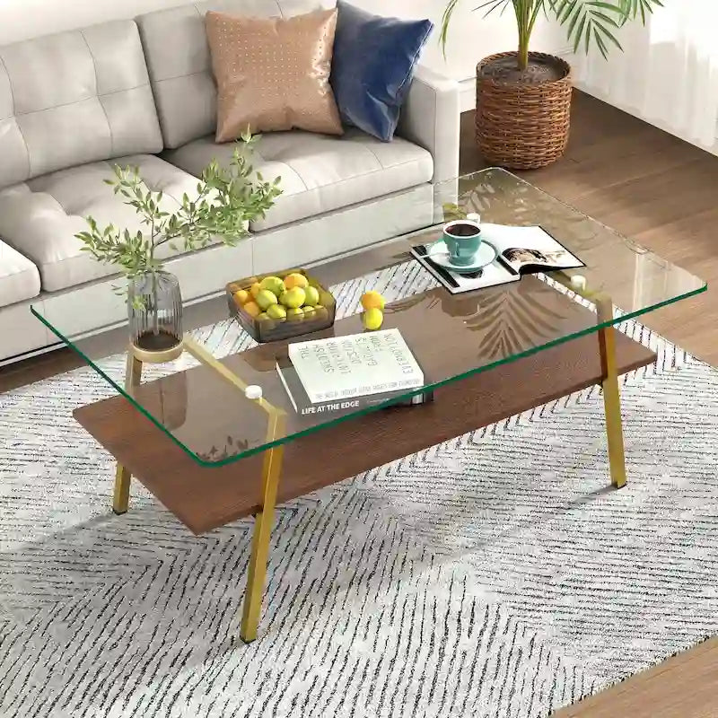 38.58  Rectangle Coffee Table with Modern Design