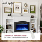 Electric Fireplace with 67  Mantel