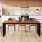 78.7 inches Diniong Table for 6-8 People, Wood Dinner Table for Dining Room