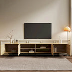 Stylish mid-century modern TV stand for up to 80  TVs. Ample storage for media devices, cable management. easy assembly.