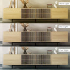 Stylish mid-century modern TV stand for up to 80  TVs. Ample storage for media devices, cable management. easy assembly.