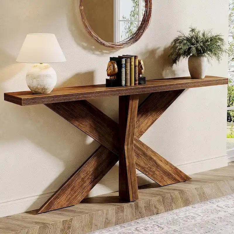 70.9  Extra Long Farmhouse Console Sofa Table for Entryway Hallway