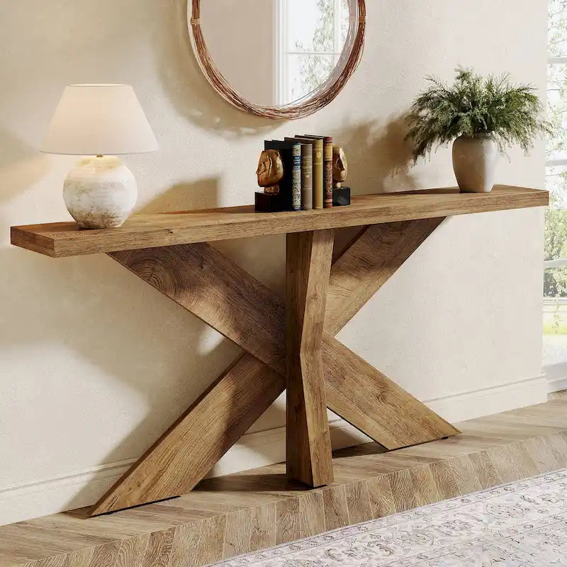 70.9  Extra Long Farmhouse Console Sofa Table for Entryway Hallway