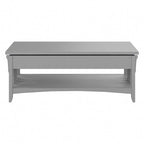 Weathered Oak Lift Top Coffee Table with Storage - Mission Style