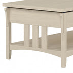 Weathered Oak Lift Top Coffee Table with Storage - Mission Style