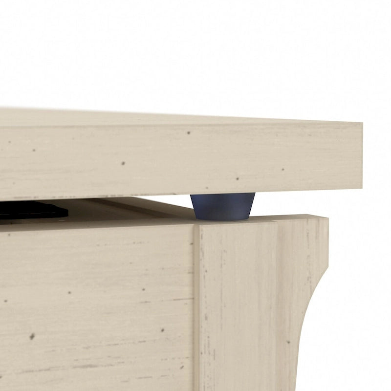 Weathered Oak Lift Top Coffee Table with Storage - Mission Style